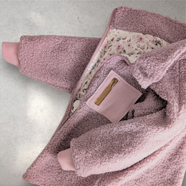 Teddy Jacke Pastel Flower flieder 98
