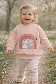 Sweater cute. Rainbow Flowers nude 92