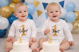 Birthday- Body 1 personalisiert gold/schwarz