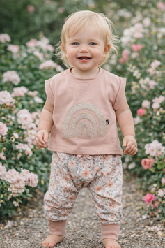 Set happy Rainbow Flowers puderrosa 80