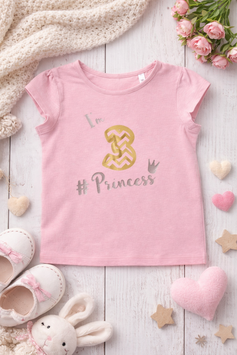 Birthday Shirt I'm 3 #Princess rosa Grösse 104