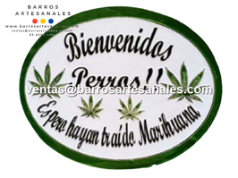 Placa Domiciliaria Realzada Plaza Verde Ovalada