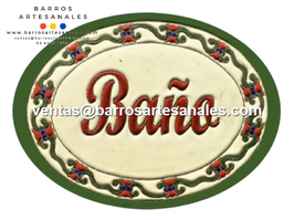 Placa Domiciliaria Realzada Chilena Ovalada