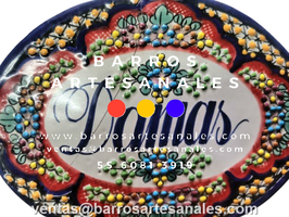 Placa Domiciliaria de Talavera Personalizada Ovalada Mod: 108