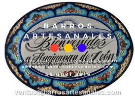 Placa Domiciliaria de Talavera Personalizada Ovalada Mod: 107