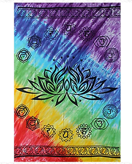 Tapisserie Lotus couleurs 7 Chakra