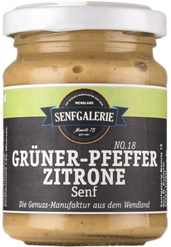 Grüner-Pfeffer-Zitrone Senf