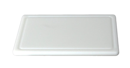 TAGLIERE BIANCO IN POLIETILENE CON GOLA