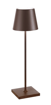 POLDINA PRO TAVOLO Ø.111x380mm. CORTEN 2,2W LED 22/27/30K- 5Vdc max 1A-NO SPINA LD1340R3
