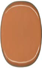 CARACTERE PIATTO OVALE CANNELLA 4 L (cm) 35,5 l  (cm) 21,8 H (cm) 2,5 Diam  4 PEZZI A CONFEZIONE 652761