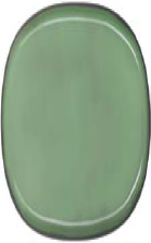 CARACTERE PIATTO OVALE MENTA 4 L (cm) 35,5 l  (cm) 21,8 H (cm) 2,5 Diam  4 PEZZI A CONFEZIONE 652760