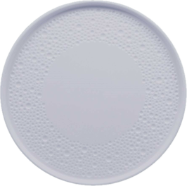 DEVA BIANCO-PIATTO NORDIC CM 28 SABB SOPRA/SOTTO, area impiattabile lucida.