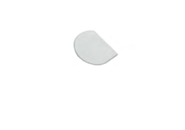 RASCHIA TONDA IN PLASTICA , MAX 60 °C ,  15 x 11 cm , confezione 1 pz .