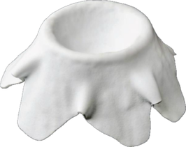 PIATTO TRONCO BIANCO SABBIATO