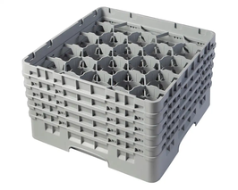 Cestello Camrack per bicchieri e calici a 20 scomparti, grigio - Diametro max. bicchieri 9,84 cm