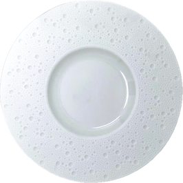 PIATTO REGINA PIANO DIAMETRO 29 CM SABBIATO AREA IMPIATTABILE LUCIDA