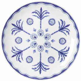 Sultan's Garden Blue Coupe Plate 21cm, IMBALLO DA 12 PEZZI, 82124AND0163