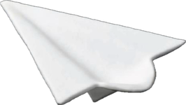 AEREOPLANINO AEROPLANINO 13X10CM BIANCO MURANO MAT