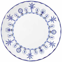 Sultan's Garden Blue Coupe Plate 27cm, IMBALLO DA 12 PEZZI, 82124AND0244