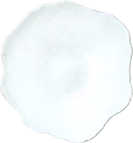 PIATTO FONDO ROTTO BIANCO 5MM MAT INT.LUCIDO