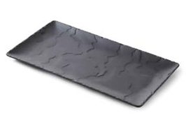BASALT PIATTO RETTANGOLARE 30X16 CM, IMBALLO DA 4 PEZZI, 661472