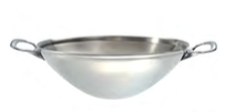 WOK , Ø 32 cm , H 12 cm , sp 2,7 mm , Ø 9,5 cm fondo ,  scatola da 1 pz.