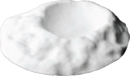 CRATERE PIATTO CRATERE 28cm BIANCO LUCIDO 5 mm