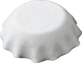 PIATTINO TOVAGLIA 18 cm BIANCO SABBIATA