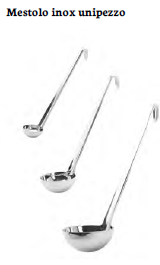 MESTOLO INOX UNIPEZZO. CONF. 1 PZ