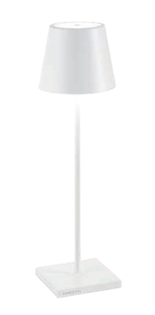 POLDINA PRO TAVOLO Ø.111x380mm. B.CO OP. 2,2W LED 22/27/30K- 5Vdc max 1A-NO SPINA LD1340B3
