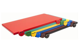 TAGLIERE IN POLIETILENE MARRONE CON FERMI