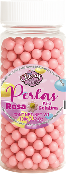 Perla para gelatina Rosa