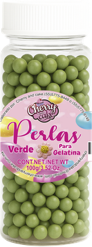 Perla para gelatina Verde
