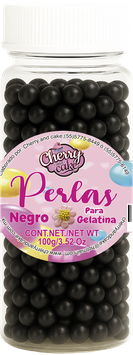 Perla para gelatina Negro