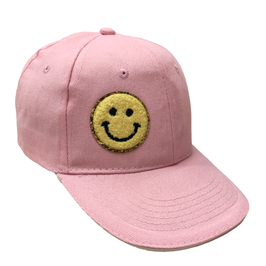 smiley cap light pink