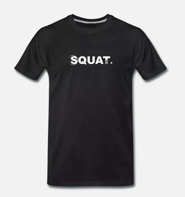 Squat. Premium T-Shirt Man black