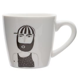Illustrierte Keramik Tasse FELIX (Helen B)
