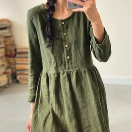 NEU! Women's BOHO linen dress - customized length VORBESTELLUNG