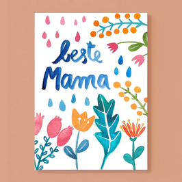 FRAU OTTILIE Postkarte *Beste Mama* zum Muttertag
