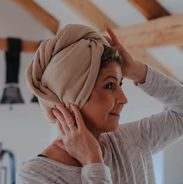 HUTCH AND PUTCH Bio Musselin- Turban