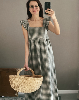 NEU! Women's linen dress LUNA long (VORBESTELLUNG)