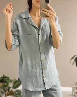 Women's linen pyjama set (VORBESTELLUNG)