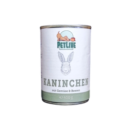 Kaninchen mit Gemüse und Beeren 400g