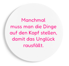 Magnet Text pink 99 garantierte Unglücklichmacher