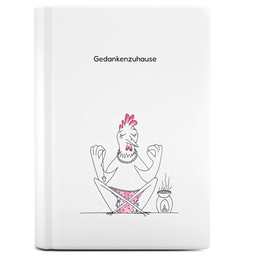 Set Notizbuch 99 Glücksanschubser mit Bleistift Gedankenfesthalter
