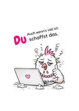 Postkarte Du schaffst das.