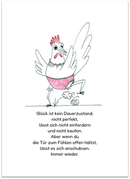 Postkarte 99 Glücksanschubser