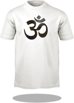 T-Shirt Hinduistisches Om schwarz/gold