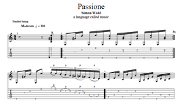 "Passione" Noten (+TABs)