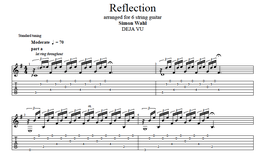 "Reflection" Noten (+TABs)